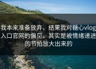我本来准备放弃，结果我对糖心vlog入口官网的偏见，其实是被情绪递进的节拍放大出来的
